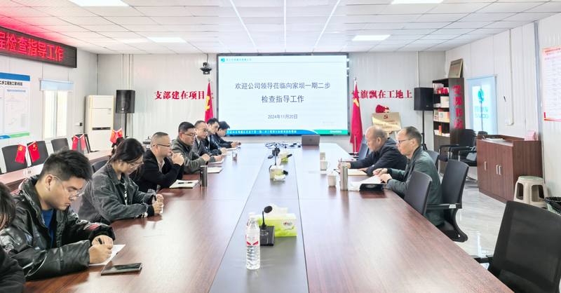 項目建設加壓快跑 汪輝德、鄒世界赴二分公司承建項目督導工作
